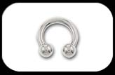 Titanium Circular Barbell 2 to 2.5mm