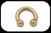 Zircon Gold Circular Barbell