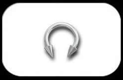 Circular Barbell 1.6mm with 3mm cones