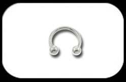 Micro Circular Barbell 1mm with 3mm balls