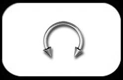 Micro Circular Barbell with cones 1.2mm