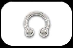Titanium Circular Barbell 2 to 2.5mm
