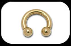 Zircon Gold Circular Barbell