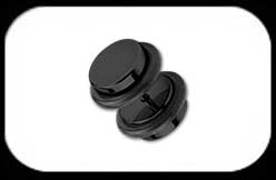 Fake Plug in black steel