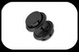 Fake Plug in black steel