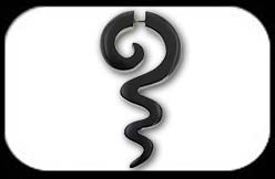 Fake Wood Long Spiral black