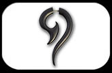 Fake Wood Fish Hook black