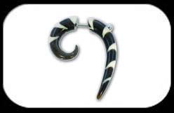 Fake Horn Fish Hook bone inlay
