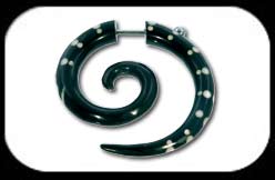 Fake Horn Spiral bone inlay