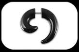 Fake Spiral in Black Acrylic