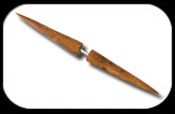 Fake Ear Spike Teak Wood