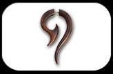 Fake Wood Fish Hook brown