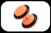 Fake Neon Plug Orange