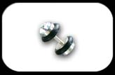 Fake Plug with jewel Crystal
