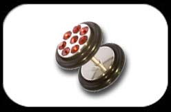 Fake Plug with multi Red jewels