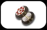 Fake Plug with multi Red jewels