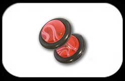 Red Fake Plug Marble Acrylic