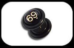 Fake Plug in black acrylic with 69