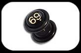 Fake Plug in black acrylic with 69