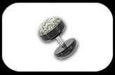 Fake Plug with Crystal Glitter