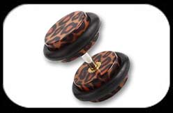 Acrylic Fake Plug Leopard