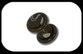 Fake Plug in Black Marble Acrylic
