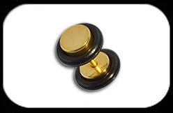 Fake Plug with 18k Gold Plate