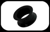 Silicone Flesh Tunnel Black