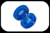 UV Acrylic Flesh Tunnel Blue