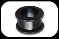 Black Steel Flesh Tunnel Round