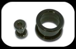 Black Steel Flesh Tunnel