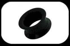 Silicone Flesh Tunnel Black