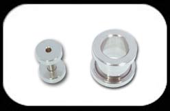 Flesh Tunnel Surgical Steel 1.2mm to 8mm