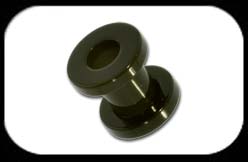 UV Acrylic Flesh Tunnel Black
