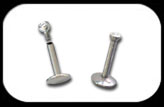 Internally Threaded Jewelled Micro Labret 1.2mm crystal