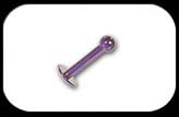 Titanium Labret 1.6mm Purple