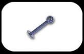 Titanium Labret 1.2mm Blue