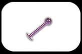 Titanium Labret 1.2mm Purple