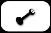 Bioflex Jewelled Labret Black
