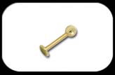 Gold Steel Labret 1.6mm