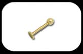 Gold Steel Micro Labret 1.2mm