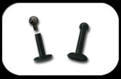 Internally Threaded Black Labret 1.6mm