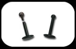 Internally Threaded Black Micro Labret 1.2mm