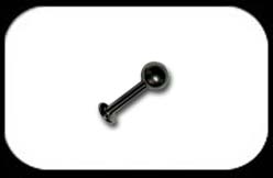 Black Steel Labret 1.6mm 4mm ball
