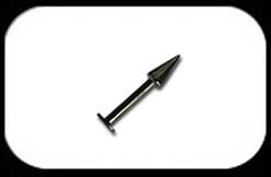 Black Labret with long cone 1.2mm