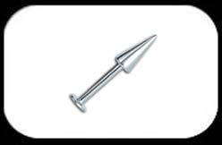 Labret 1.2mm 16ga with 3x7.5mm long cone