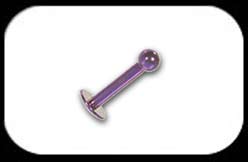 Titanium Labret 1.6mm Purple