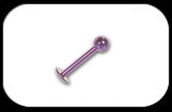 Titanium Labret 1.2mm Purple
