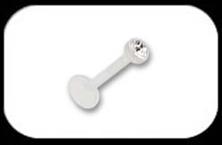 Bioflex Jewelled Labret Clear