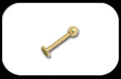 Gold Steel Micro Labret 1.2mm
